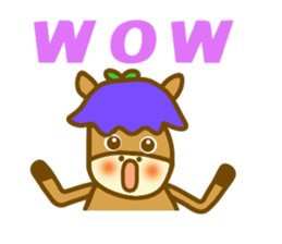 Gentian horse sticker #11677983