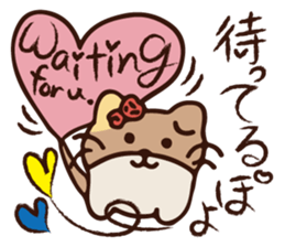 The marmot which snuggles up to you sticker #11678155