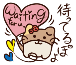 The marmot which snuggles up to you sticker #11678155