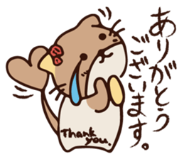 The marmot which snuggles up to you sticker #11678158