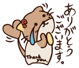 The marmot which snuggles up to you sticker #11678158