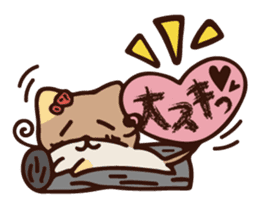 The marmot which snuggles up to you sticker #11678181