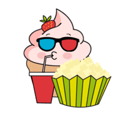 Jake the cupcake sticker #11678835