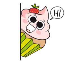 Jake the cupcake sticker #11678859