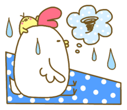 Chicken and chick. . . sticker #11679005