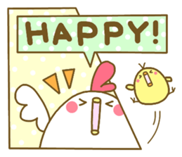 Chicken and chick. . . sticker #11679007
