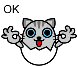 Egg cat - Youth go abroad sticker #11679186