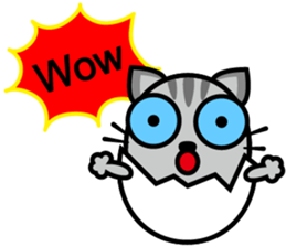 Egg cat - Youth go abroad sticker #11679191