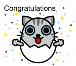 Egg cat - Youth go abroad sticker #11679192