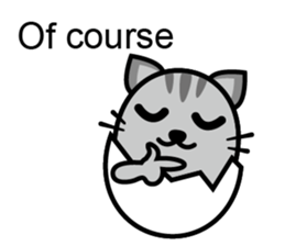 Egg cat - Youth go abroad sticker #11679194