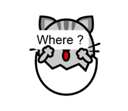 Egg cat - Youth go abroad sticker #11679196