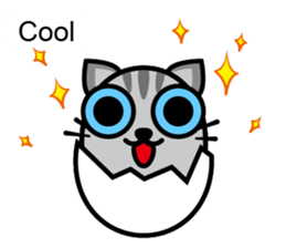 Egg cat - Youth go abroad sticker #11679200