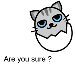Egg cat - Youth go abroad sticker #11679201