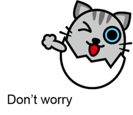 Egg cat - Youth go abroad sticker #11679202