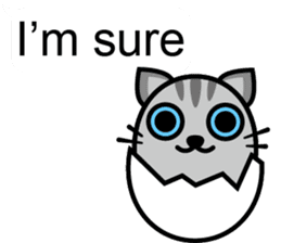 Egg cat - Youth go abroad sticker #11679203