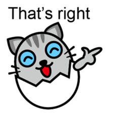 Egg cat - Youth go abroad sticker #11679205