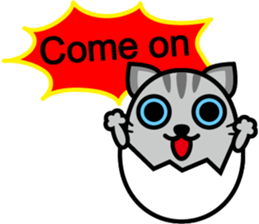 Egg cat - Youth go abroad sticker #11679210
