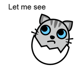 Egg cat - Youth go abroad sticker #11679211