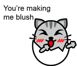 Egg cat - Youth go abroad sticker #11679213