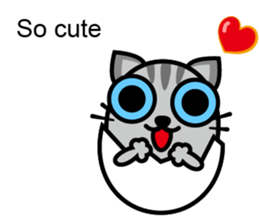 Egg cat - Youth go abroad sticker #11679214