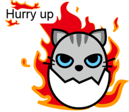 Egg cat - Youth go abroad sticker #11679216