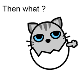 Egg cat - Youth go abroad sticker #11679219