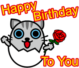 Egg cat - Youth go abroad sticker #11679223