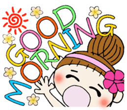 Hawaiian Girl ocyame of honorific Hen 4 sticker #11679584