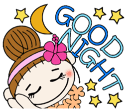 Hawaiian Girl ocyame of honorific Hen 4 sticker #11679623