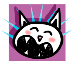 "Grumpy Vs. Miauwoo Doodle Match" sticker #11680787