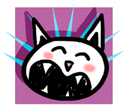 "Grumpy Vs. Miauwoo Doodle Match" sticker #11680787