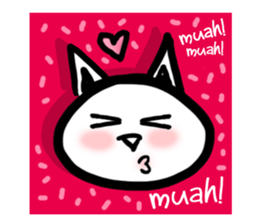 "Grumpy Vs. Miauwoo Doodle Match" sticker #11680793