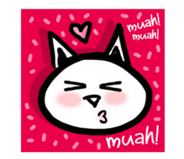 "Grumpy Vs. Miauwoo Doodle Match" sticker #11680793
