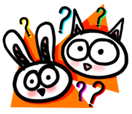 "Grumpy Vs. Miauwoo Doodle Match" sticker #11680798