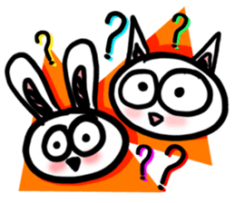 "Grumpy Vs. Miauwoo Doodle Match" sticker #11680798