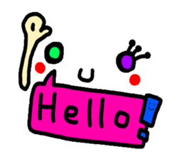 Clear smiley7 The balloon color sticker #11680842