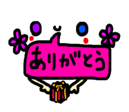 Clear smiley7 The balloon color sticker #11680849