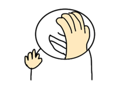 Head big baby sticker #11681390