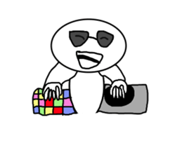 Head big baby sticker #11681399