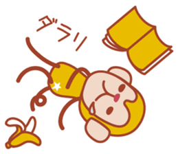 Sticker of a cute monkey sticker #11681463