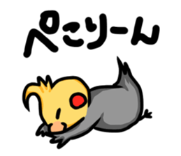 cockatiel named Konatsu sticker #11682883