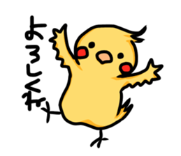 cockatiel named Konatsu sticker #11682893