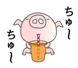 PINK Pig ! Early Summer Ver. sticker #11683012