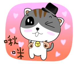 Hat cat's ordinary life 2 sticker #11683205