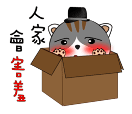 Hat cat's ordinary life 2 sticker #11683207