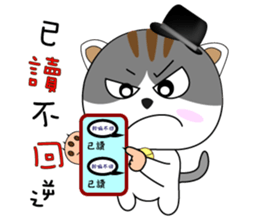 Hat cat's ordinary life 2 sticker #11683232