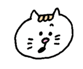 Kawaii White Kitty 2 sticker #11683375