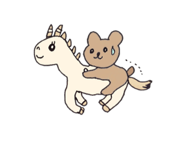 Molly of the bear cub sticker #11683722