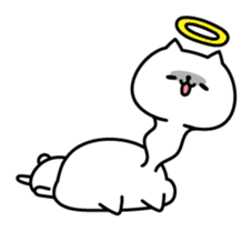 The exaggerated too cat 3 (everyday use) sticker #11683789