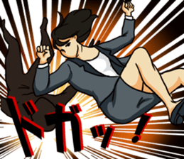 Woman office worker sticker #11683960